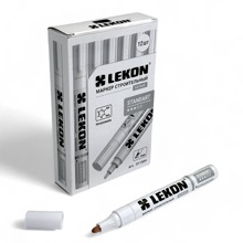 Маркер-краска STANDART 4 мм, с нитроэмалью, цвет белый (упак.12шт)