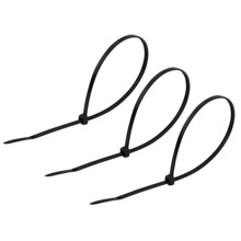 Хомут стяжка нейлон 3,6*200 мм,цвет черный (25 шт в упак)