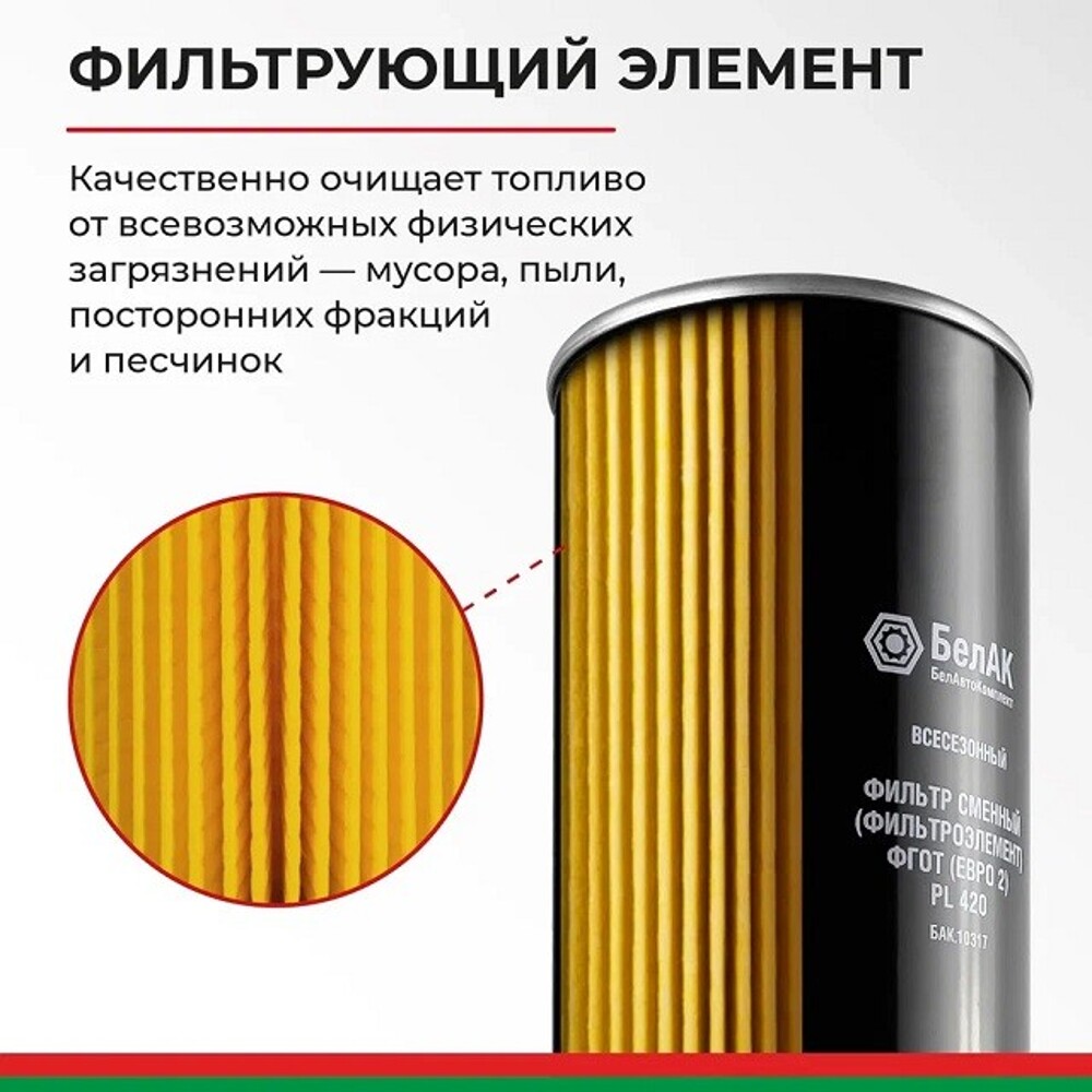 Фильтр сменный (фильтроэлемент) фгот (евро 2)PL 420 в сб.с водосборн. стаканом (отстойником) Фильтр сменный (фильтроэлемент) фгот (евро 2)PL 420 в сб.с водосборн. стаканом (отстойником)