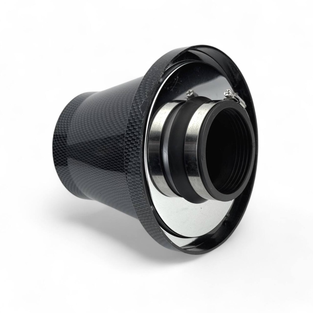 Фильтр воздушный нулевой 70мм конусообразный карбон Фильтр воздушный нулевой 70мм конусообразный карбон