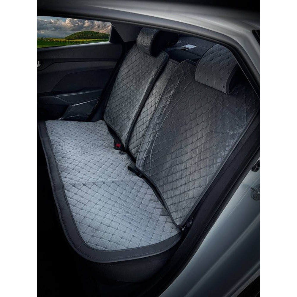 Комплект накидок на весь салон малинелла plus, цвет серый, строчка серая, кант серый Комплект накидок на весь салон малинелла plus, цвет серый, строчка серая, кант серый