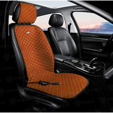 Накидка на переднее сиденье с подогревом FERVOR 2-х режимный, цвет паприка (1 шт.)