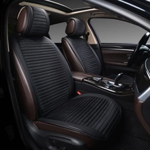 Накидки на передние сиденья FRONT BLISS 2 цвет черный, строчка черная, кант черный