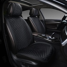 Накидки на передние сиденья FRONT HORNET 2, цвет черный, строчка черная, кант черный