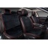 Комплект накидок на весь салон BLISS PLUS, цвет черный, строчка черный, кант красный Комплект накидок на весь салон BLISS PLUS, цвет черный, строчка черный, кант красный