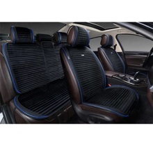 Комплект накидок на весь салон BLISS PLUS цвет черный, строчка черная, кант синий