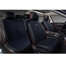 Комплект накидок на весь салон PREMIUM PLUS 2D Kosmos, цвет черный, строчка синяя, кант черный