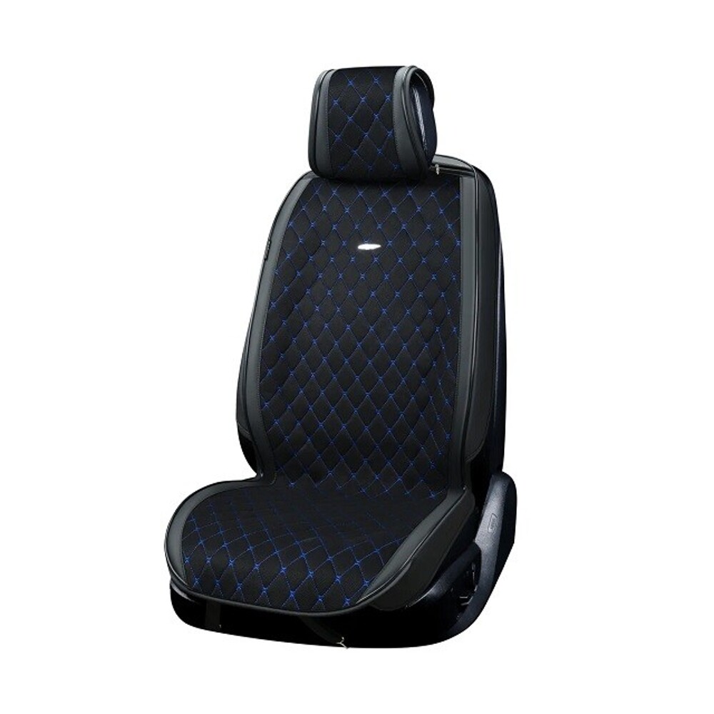 Комплект накидок на весь салон PREMIUM PLUS 2D Kosmos, цвет черный, строчка синяя, кант черный Комплект накидок на весь салон PREMIUM PLUS 2D Kosmos, цвет черный, строчка синяя, кант черный
