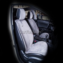 Накидки на передние сиденья CITY FRONT, велюр, цвет темно-серый/темно-серый