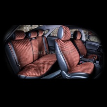 Комплект накидок на весь салон CITY PLUS, велюр, цвет кофе/кофе