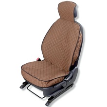 Накидка MAX L FRONT алькантара, цвет серый, строчка серая, кант серый