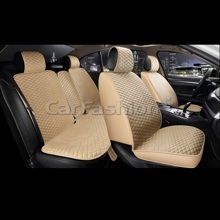 Комплект накидок на весь салон ROMB+, материал велюр, цвет бежевый/бежевый/бежевый