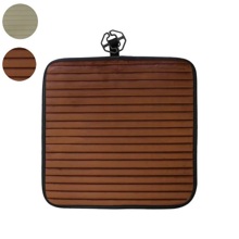 Накидка на переднее сиденье BLISS PAD, цвет коричневый, строчка коричневая, кант коричневый