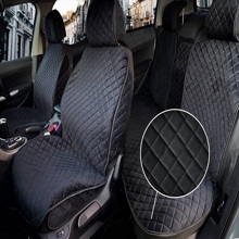 Накидка на весь салон монро plus, ткань велюр, закрытые бока, псп подклада, цвет черный, строчка черная, кант черный