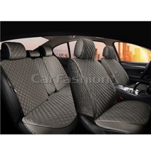 Комплект накидок на весь салон SULTAN PLUS, велюр, цвет серый, строчка серая, кант серый