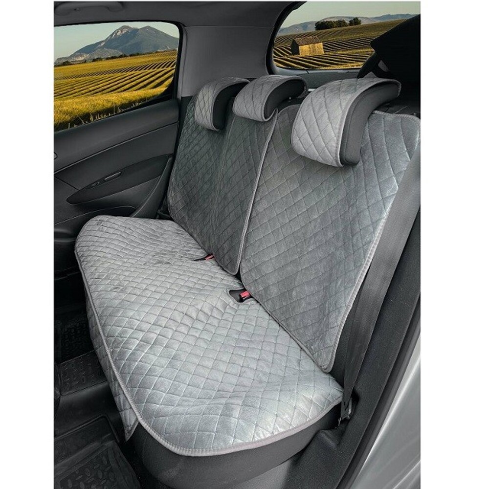 Комплект накидок на весь салон мемфис plus, ткань велюр, цвет серый, строчка серая, кант серый Комплект накидок на весь салон мемфис plus, ткань велюр, цвет серый, строчка серая, кант серый