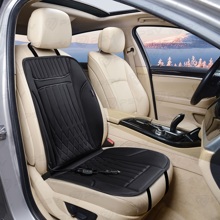 Накидка на переднее сиденье с подогревом H3 2-х режимный, цвет черный (1 шт.)