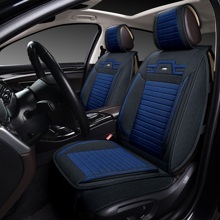 Накидки на передние сиденья KROKUS 2FRONT 3D, цвет черный, вставка синяя