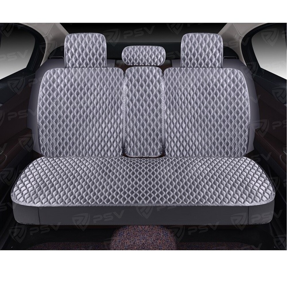 Комплект накидок на весь салон 5D Xolodok PLUS, материал холодок, цвет серый, строчка серая, кант серый Комплект накидок на весь салон 5D Xolodok PLUS, материал холодок, цвет серый, строчка серая, кант серый