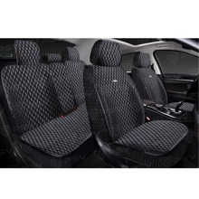 Комплект накидок на весь салон 5D Xolodok PLUS, материал холодок, цвет черный, строчка черная, кант черный