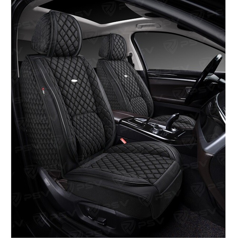 Комплект накидок на весь салон форма 5d favorit len, материал лен, цвет черный, вставка черная, строчка черная Комплект накидок на весь салон форма 5d favorit len, материал лен, цвет черный, вставка черная, строчка черная