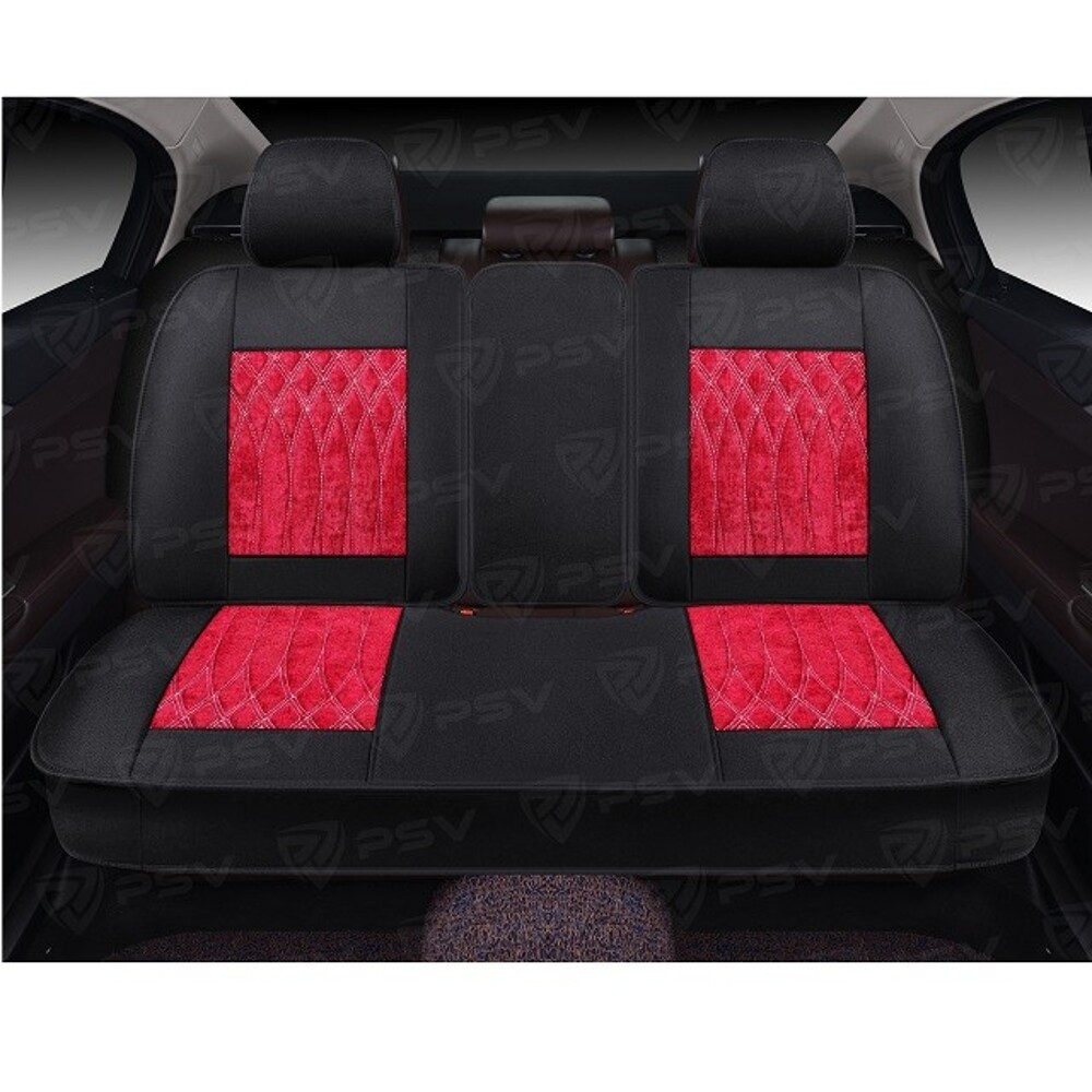 Комплект накидок на весь салон форма 5d galant velvet skin, материал вельвет+ мокрая кожа, цвет черный, вставка красная, строчка белая Комплект накидок на весь салон форма 5d galant velvet skin, материал вельвет+ мокрая кожа, цвет черный, вставка красная, строчка белая