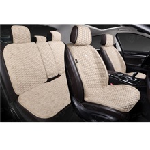 Комплект накидок на весь салон HORNET PRO Skin, материал мокрая кожа, цвет бежевый, строчка бежевая, кант бежевый