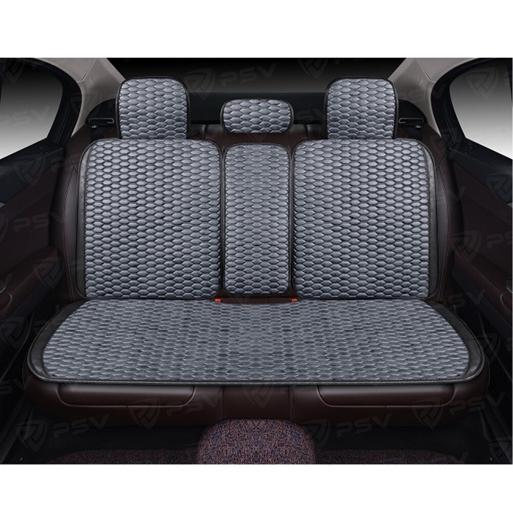 Комплект накидок на весь салон HORNET PRO Skin, материал мокрая кожа, цвет серый, строчка серая, кант черный Комплект накидок на весь салон HORNET PRO Skin, материал мокрая кожа, цвет серый, строчка серая, кант черный