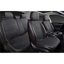 Комплект накидок на весь салон HORNET PRO Skin, материал мокрая кожа, цвет черный, строчка черная, кант белый