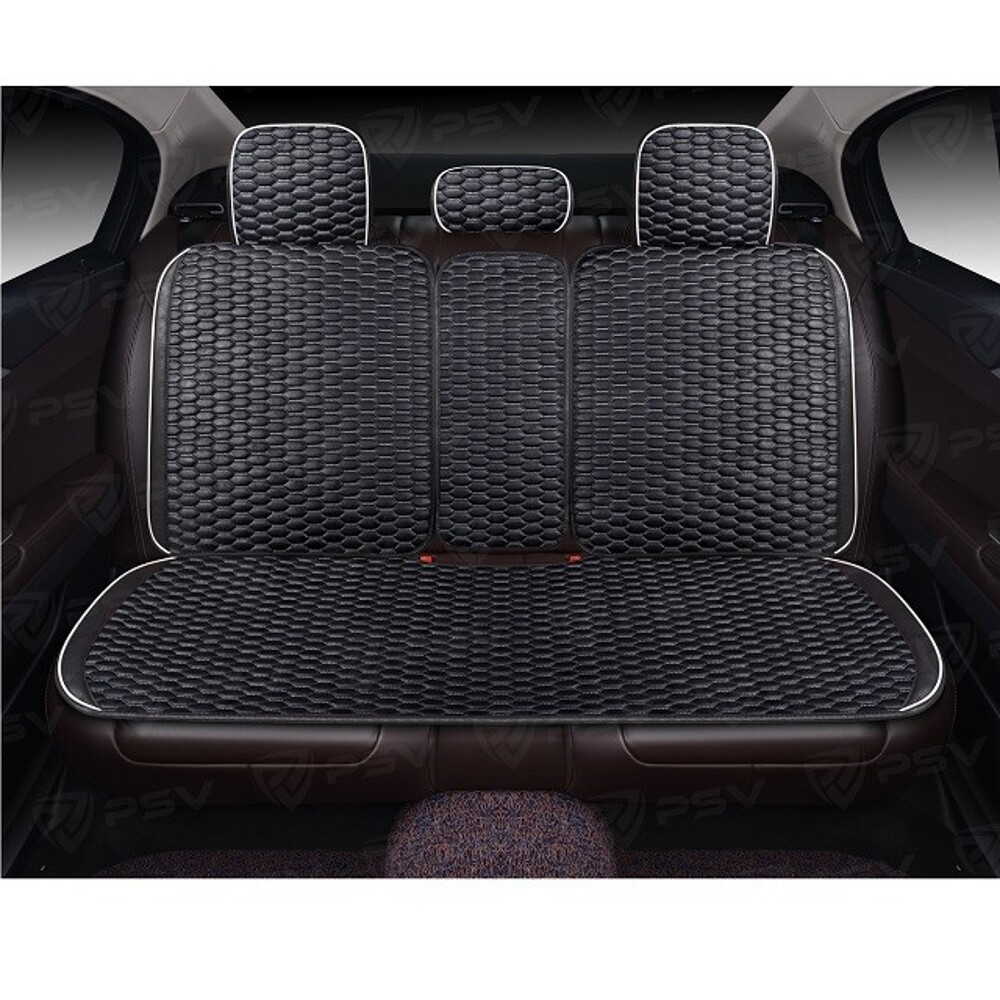 Комплект накидок на весь салон HORNET PRO Skin, материал мокрая кожа, цвет черный, строчка черная, кант белый Комплект накидок на весь салон HORNET PRO Skin, материал мокрая кожа, цвет черный, строчка черная, кант белый