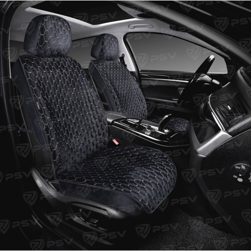 Комплект накидок на весь салон 3D Loto Next PLUS, материал Велюр, цвет черный, строчка белая, кант черный Комплект накидок на весь салон 3D Loto Next PLUS, материал Велюр, цвет черный, строчка белая, кант черный