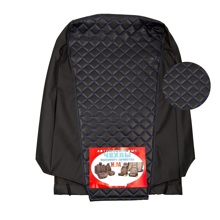 Комплект чехлов на весь салон для ваз - 2190 гранта 2011->, норма цзс, экокожа ромб, цвет черный/черный/синий