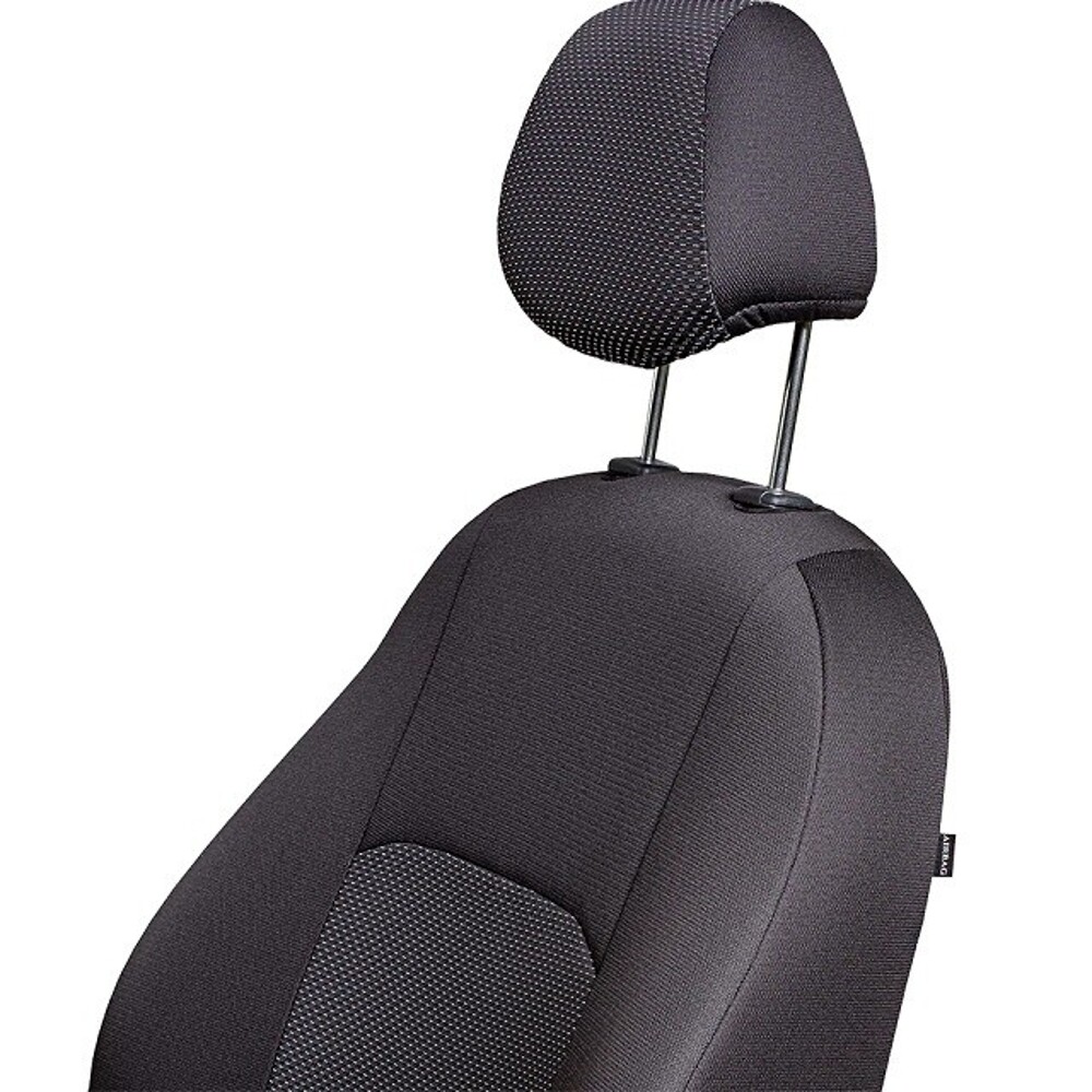 Комплект чехлов на весь салон для Chevrolet Cobalt-2 2011-2015 SD Ravon 4 жаккард дублин, черный / Еж Белый Комплект чехлов на весь салон для Chevrolet Cobalt-2 2011-2015 SD Ravon 4 жаккард дублин, черный / Еж Белый