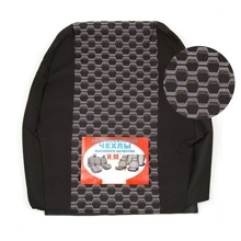 Комплект чехлов на весь салон для ваз - s3015l largus 5 мест, жаккард, цвет чёрный