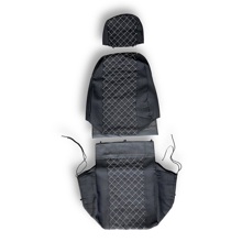 Комплект чехлов на весь салон для ваз - 2109, жаккард, ромб с белой строчкой