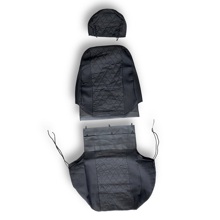 Комплект чехлов на весь салон для ваз - 2109, жаккард, ромб с черной строчкой