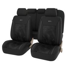 Комплект чехлов на весь салон JAKKARD, полиэстер, жакард, цвет чёрный