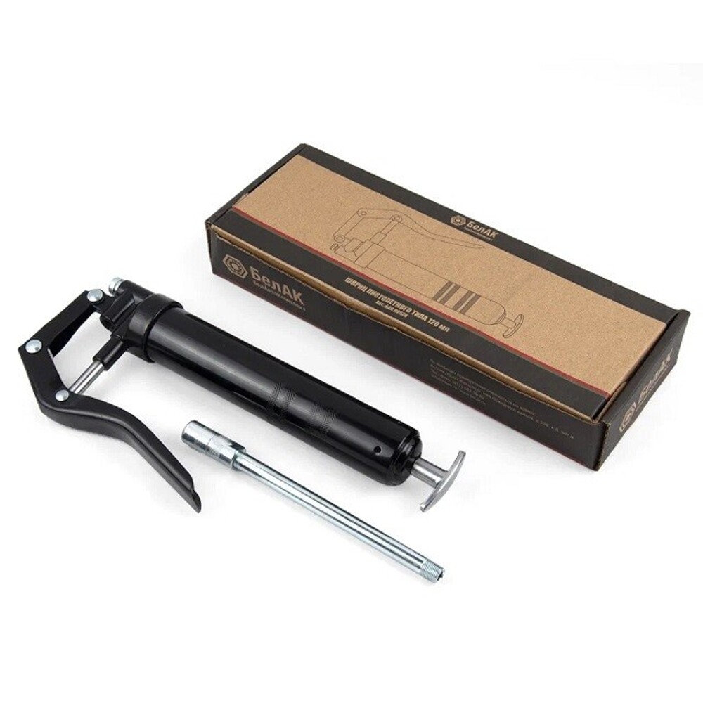 Шприц смазочный пистолетного типа 120 мл Шприц смазочный пистолетного типа 120 мл