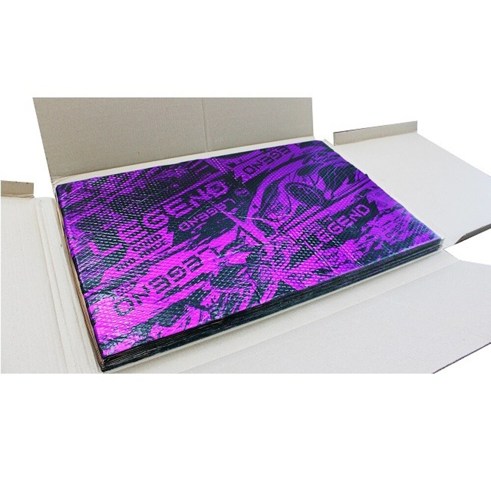 Вибродемпфирующий материал Legend 4 мм х 470 х 750 (2,82 м2) (арки (внешняя обработка), багажник, пол) Вибродемпфирующий материал Legend 4 мм х 470 х 750 (2,82 м2) (арки (внешняя обработка), багажник, пол)