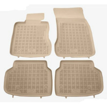 Комплект резиновых ковриков на MB W 212 CLS218 бежевый