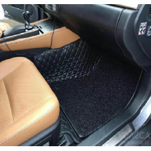 Комплект кожанных ковриков люкс класса для MB W GLE Class COUPE 2015->, цвет черный с бежевой двойной строчкой+ +ворс черный