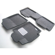 Комплект текстильных ковриков LINER 3D LYX на Toyota LC 150/GX460 Prado 2009-> (с метал подпятником) (сер)