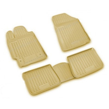 Комплект полиуретановых ковриков на Infinity EX 35 2008->, цвет бежевый