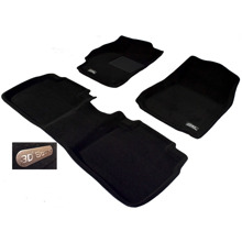 Комплект текстильных ковриков LINER 3D LYX на MB W GLA X156 Classe 2014->W 176 A W 246 W 11 (чер)