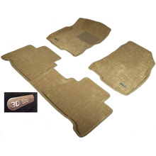 Комплект текстильных ковриков LINER 3D LYX на MB W 203 C (бежевый)