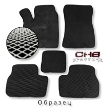 (Ева) комплект полимерных нано ковриков на Geely Coolray, цвет черный/черный ЕВА