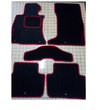 Комплект текстильных ковриков на ваз 2190 гранта, цвет Черный/красный