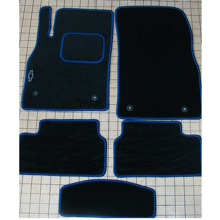 Комплект текстильных ковриков на ваз 2190 гранта, цвет Черный/синий