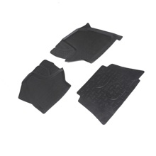 Комплект ковриков резиновый-высокий борт на газель некст/газон некст 2013 год 3 Части и перемычка