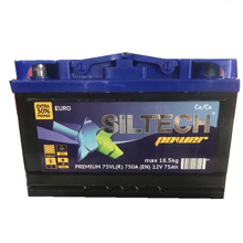 Акб siltech 6ct - 75 о п низкий